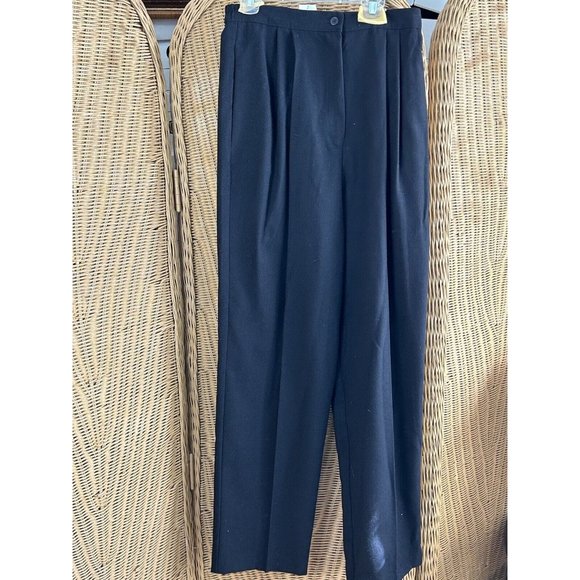 Vintage Pants & Jumpsuits Vintage Pants Women Black Size 8 Pleated